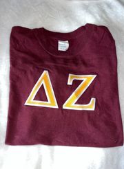 Zeta Stitched Letters