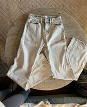 Light Grey Wide Leg Jeans