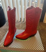 Red Cowgirl Boots