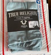 New True Religion Cozy Leggings Joggers Medium Mint-Sage green