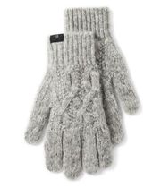 NWT Ted Baker London Merton Cable Knit Gloves Wool Gray