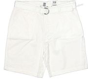 Karen Scott white belted white Bermuda shorts size 16