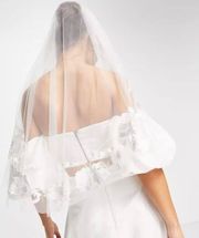 Hip Length Soft White Bridal Wedding Veil New