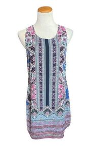 Womens Artisan NY Patchwork Paisley Gold Hardware Sleeveless Dress - Sz S