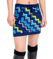 Missoni For Target Womens Vintage Y2K Zig Zag Pull On Knit Mini Skirt Size M