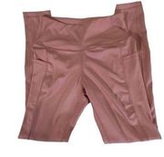 Tesla Pink Leggings With Exterior Pockets Sz M