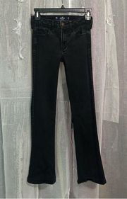 Y2k black low rise bootcut jeans *00*