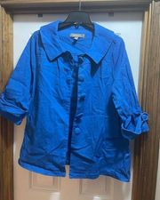 Croft & Barrow stretch blazer/jacket XL blue OBO