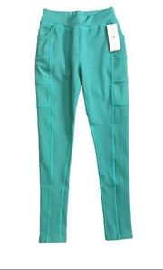 Popfit Stella BWT leggings size pockets S athleisure turquoise aqua yoga