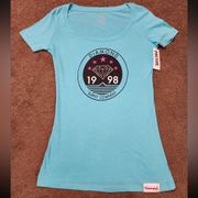 Teal Diamond Supply Tee Shirt, Women’s -SMALL- [NWT!]