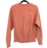 Champion Reverse Weave  Crewneck Sweatshirt in Peach - Size S