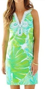 Lilly Pulitzer Tessa Shift Dress Green Sheen Fronds Place NWT