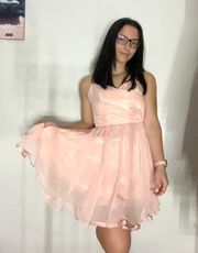 pink lacey dress