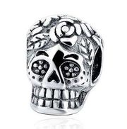 925 Sterling Day of the Dead Skull Charm