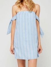 🎓 NWT Gentle Fawn Bella Off Shoulder Arm Tie Dress