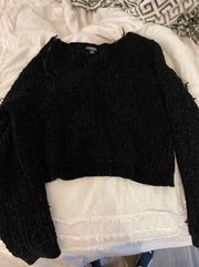Cropped Black Sweater