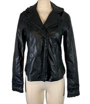 Catherine Malandrino Faux Leather Jacket Size Medium