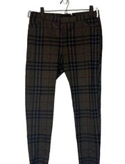 Sanctuary Brown & Black Plaid Glen Check Legging Pants Women Sz XL