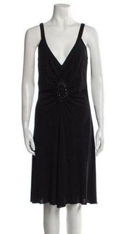 Moschino Cheap & Chic Sleeveless Embellished Waist Dress