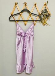 Victoria's Secret  Lilac Purple Satin Babydoll Slip Dress M