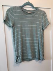 Turquoise Striped T Shirt