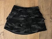 Camo Black Skirt