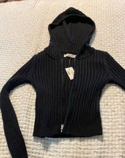 Black Crop Sweater