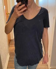 Me to We Pacsun Long Blue Pocket Tee