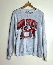 Vintage delta Ohio state 90s Tom and Jerry pullover crew neck sweatshirt size XL