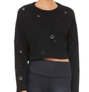 ALO cadence grommet cropped sweatshirt