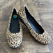 Fitflop Womens F-Pop Skate Sneaker Shoes, Leopard, Calf Fur, Size 7.5