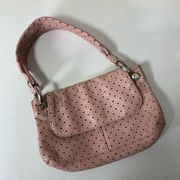 GAP Perforated Stars Pink Leather Handbag