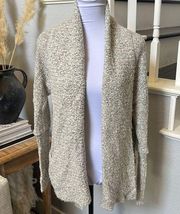 BCBGeneration Light Gray Shawl Long Sleeve Sweater