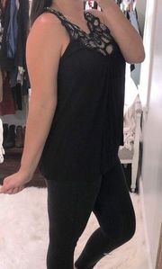 Pleione size medium black sleeveless top