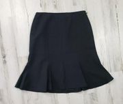 Dana Buchman A-Line Flare Solid Black Skirt Women's Size 4P