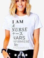 FIGS Limited Edition I am Nurse Tee Size M NWT