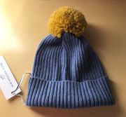 Knit Beanie, Blue