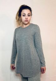 Grey Long Sleeve Tee