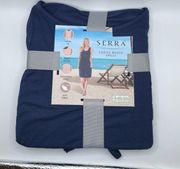 Serra Navy Blue Ladies Knee Length Beach Dress | Size XL 16-18 NWT