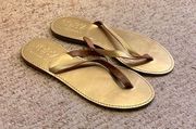 New Madewell Gold Sandals