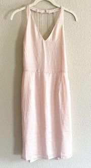 Bebe Womens Silky Rhinestone Halter Cocktail Sheath Dress Size 2 NWT Peach Whip