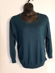 Lane Bryant blue ruched side sweater