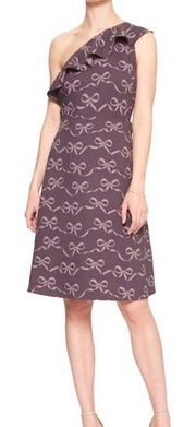 Banana Republic Lavender One Shoulder Sleeveless Fit & Flare Dress