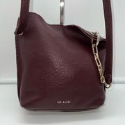 Ted Baker Women Leather Cross Body Bag With Leather/Chain Strap