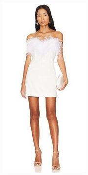 Line & Dot Amor Mini Dress in Off White