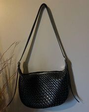 SHEIN black woven leather bag!