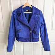 Vintage M60 Miss Sixty 2000s Y2K Suede Fringe Jacket Western Cowgirl Size S