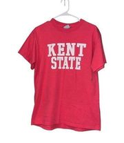 Kent State University Women's Short Sleeve Pink Tee Shirt Size Medium