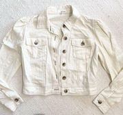 NWOT June & Hudson Linen blend cropped jacket size XS