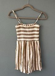 American Eagle America Eagle Stripped Romper Extra Small